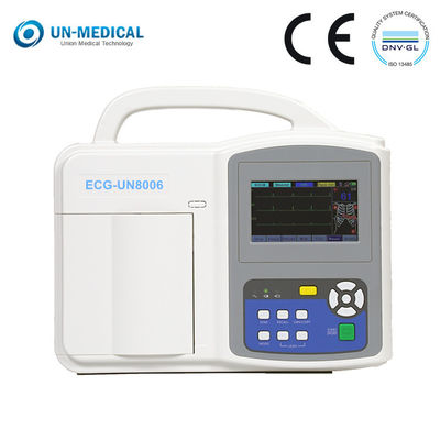 Touchscreen 6 van Ce ISO Medische het electrocardiogrammachine van de Kanaal Digitale ECG Machine